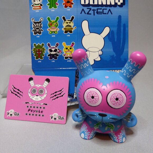 2007 3” KIDROBOT AZTECA DUNNY PEYOTE DESIGNER ART URBAN VINYL FIGURE - Picture 10 of 16